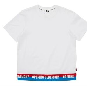OPENING CEREMONY ELASTIC LOGO TEE SIZE MEDIUM
